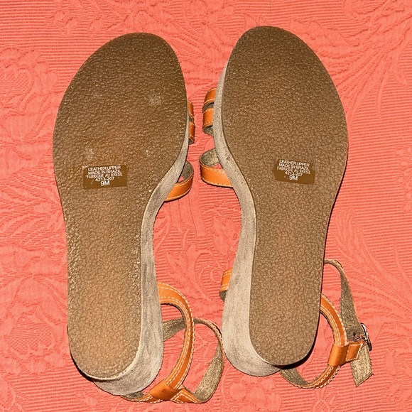 American Eagle: Leather Platform Sandals, Size: 9 - Picture 7 of 12